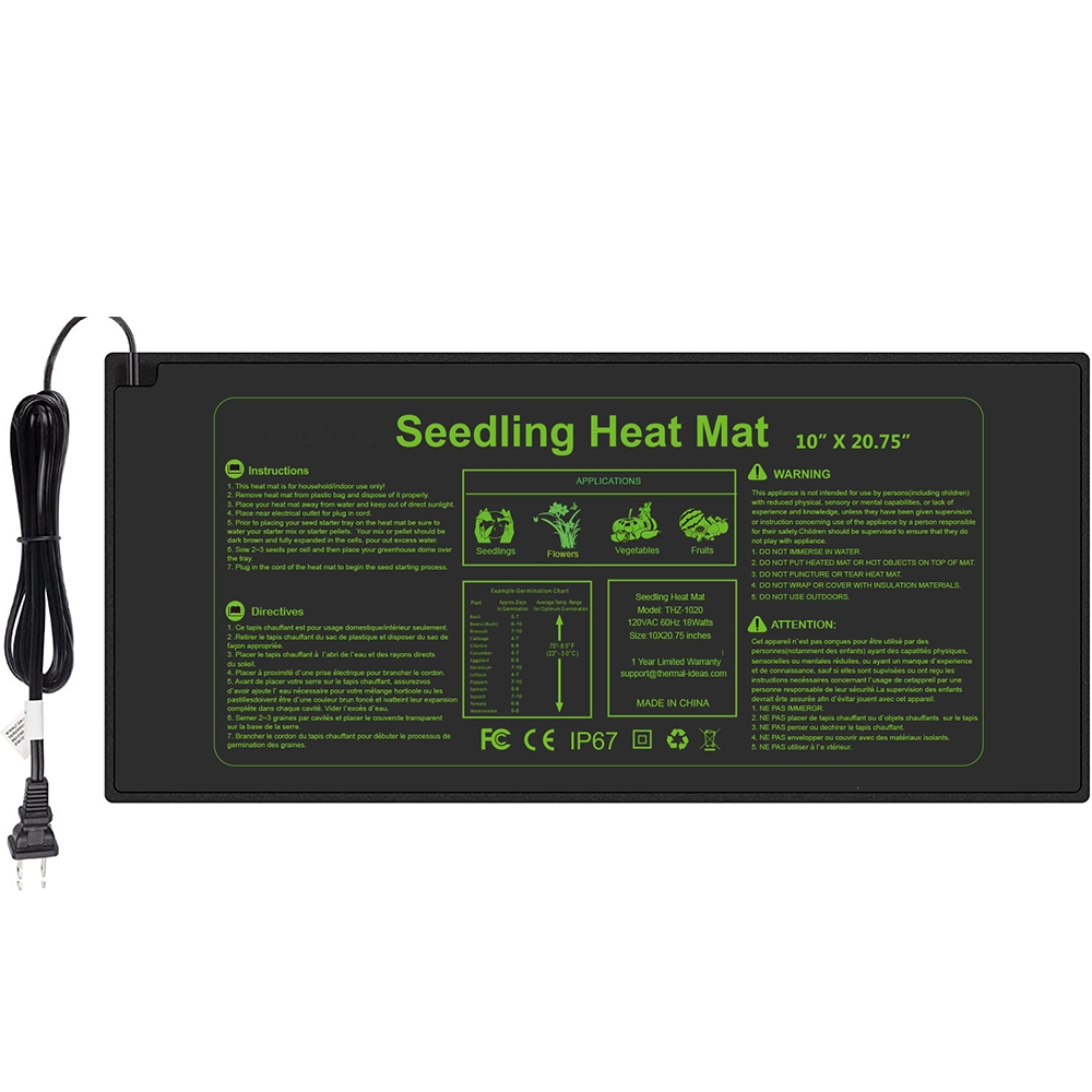 Seedling Heat Mat for Plant 10X20.75 inches