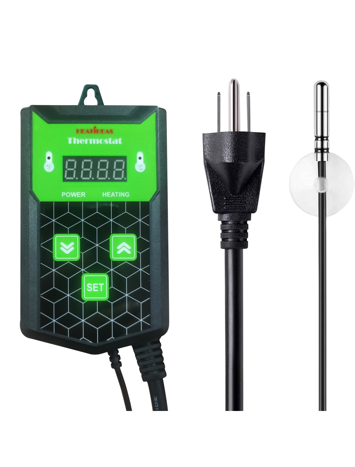 Digital thermostat for seedling heat mat