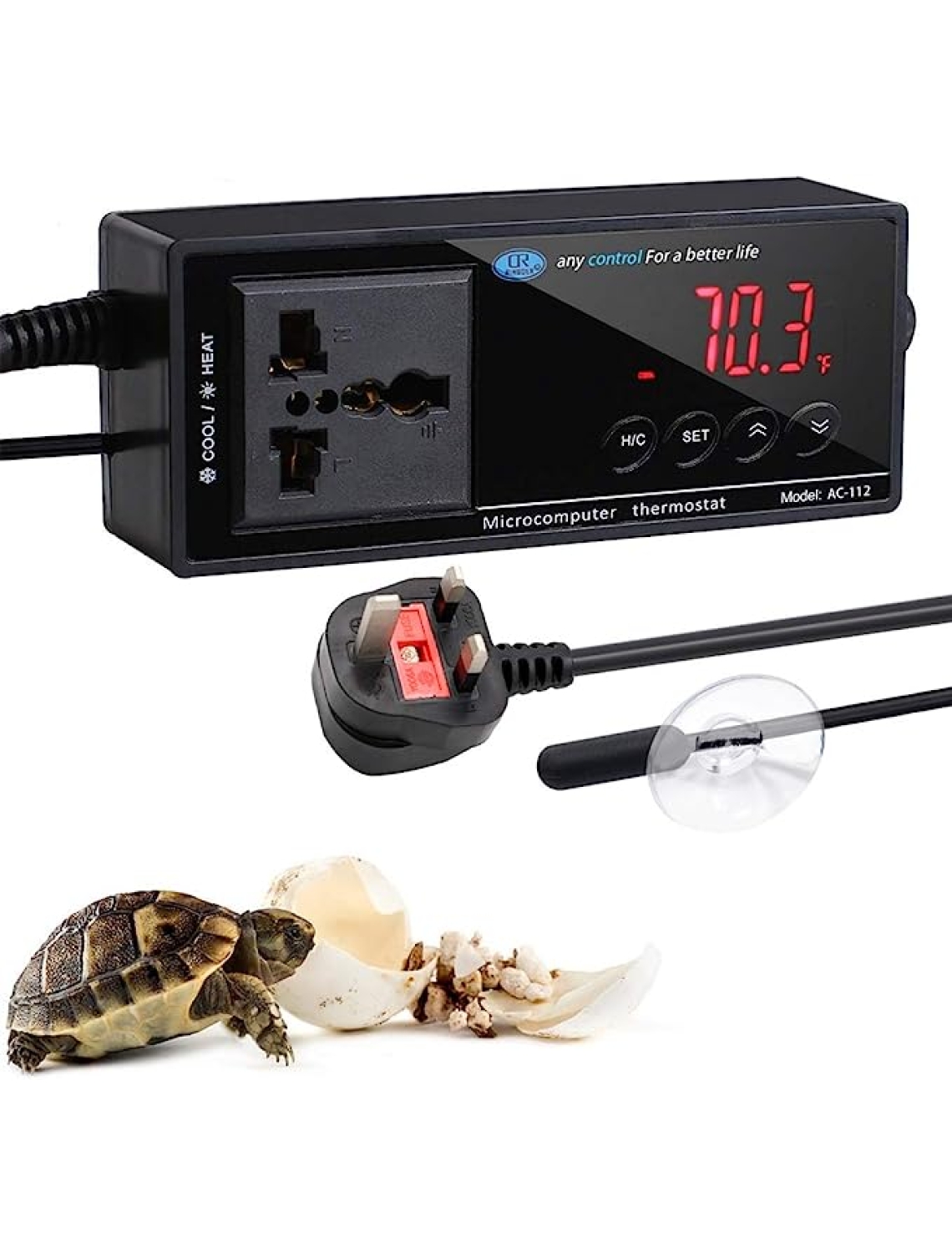 Digital Thermostat for Under Tank Reptile Heat Mat