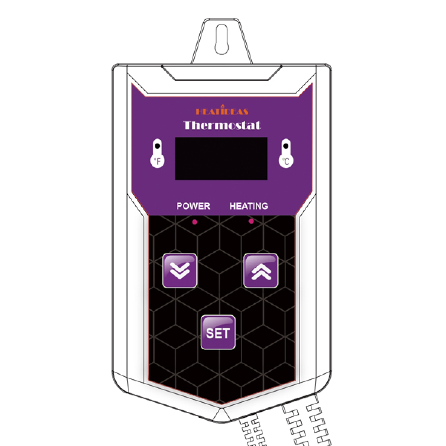 Digital thermostat for heat mat