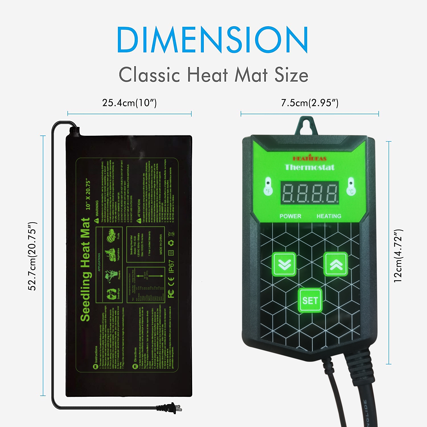 Digital Thermostat Heat Mat Temperature Controller