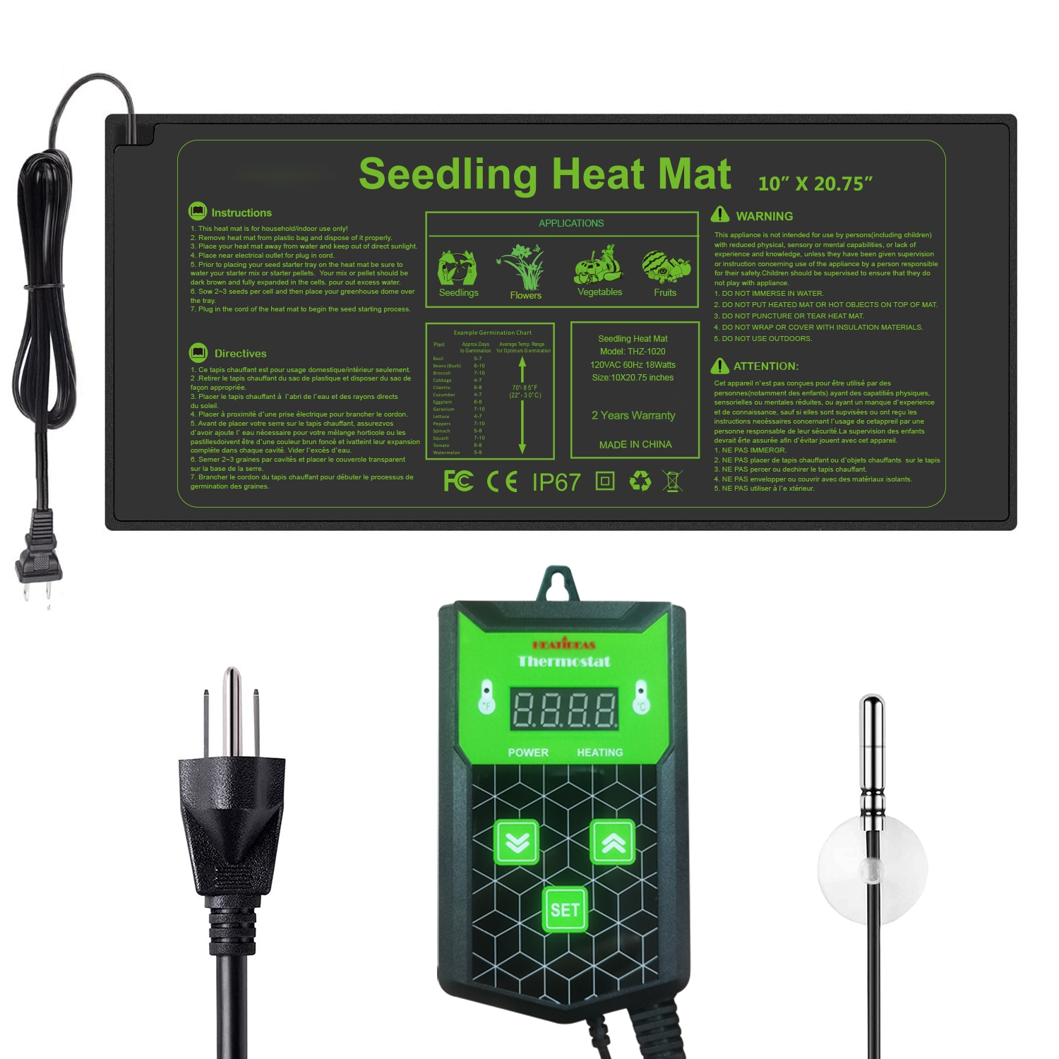 Digital Thermostat Heat Mat Temperature Controller