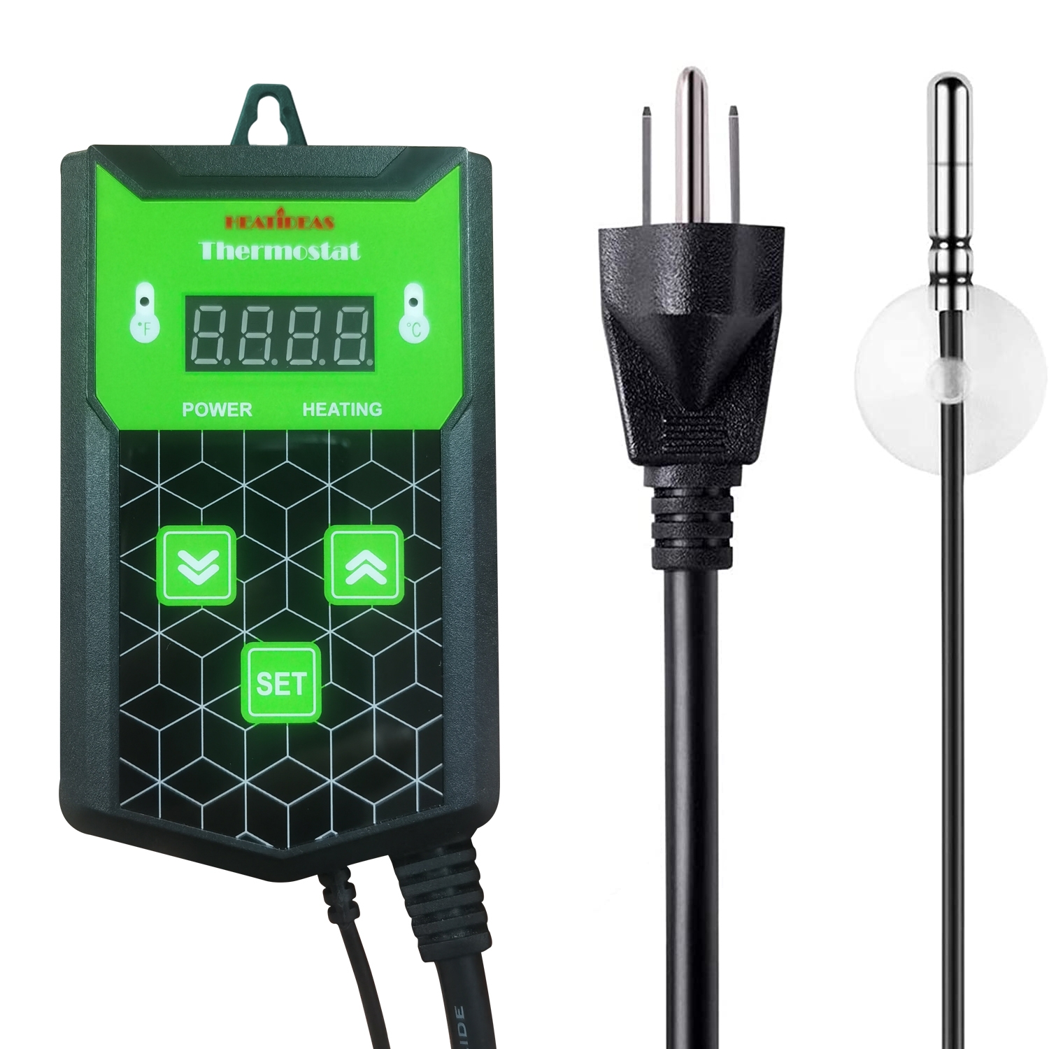 Digital thermostat for seedling heat mat