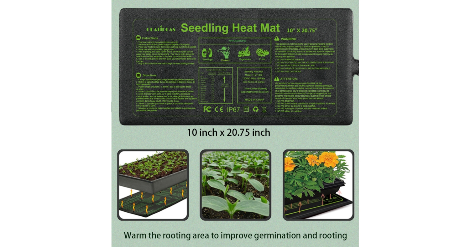 Seedling Heat Mat for Plant 10X20.75 inches