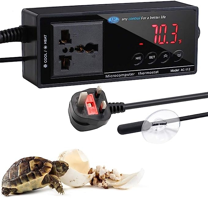 Digital Thermostat for Under Tank Reptile Heat Mat